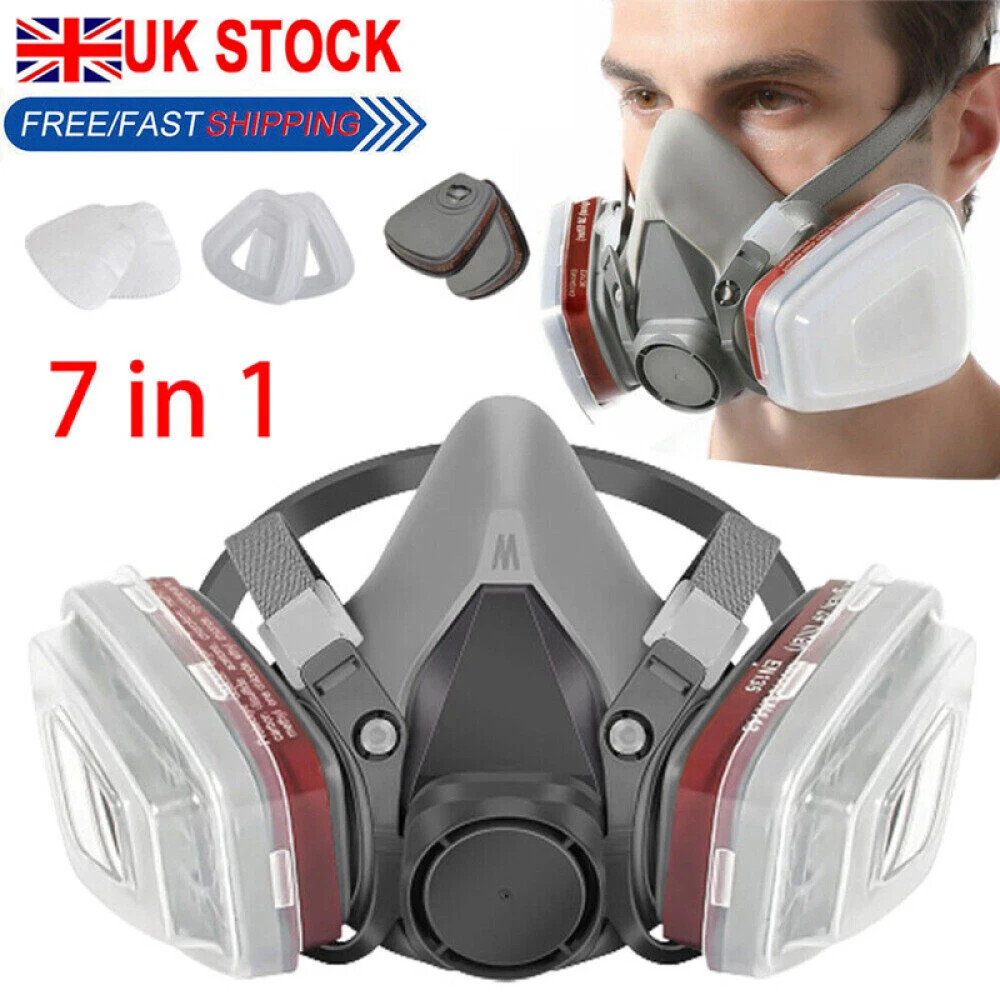7 In 1Respirator Mask Suit Industry Painting Spray Dust Gas Mask  Respirator Mas photo 4