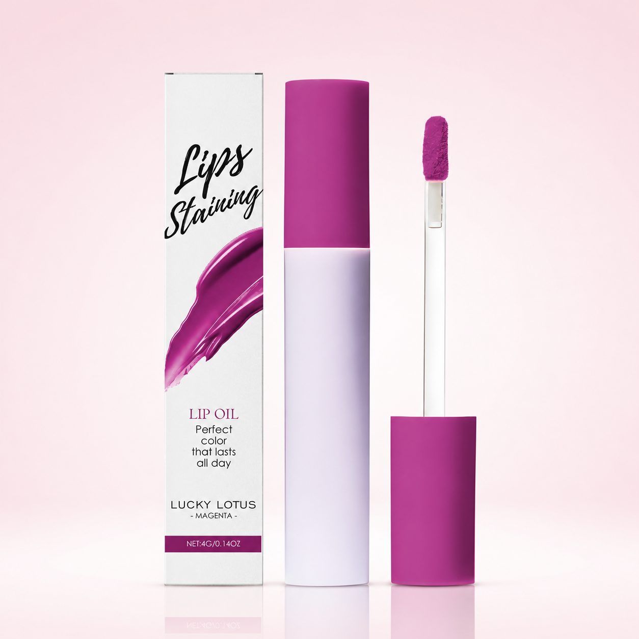 AMZ Tinted Lip Oil, Lucky Lotus, 4 g photo 1