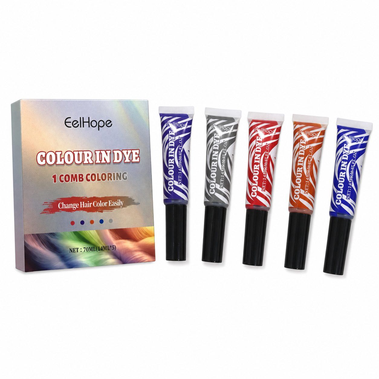 EELHOPE Halloween Temporary Hair Color Set, 70 ml Set photo 6