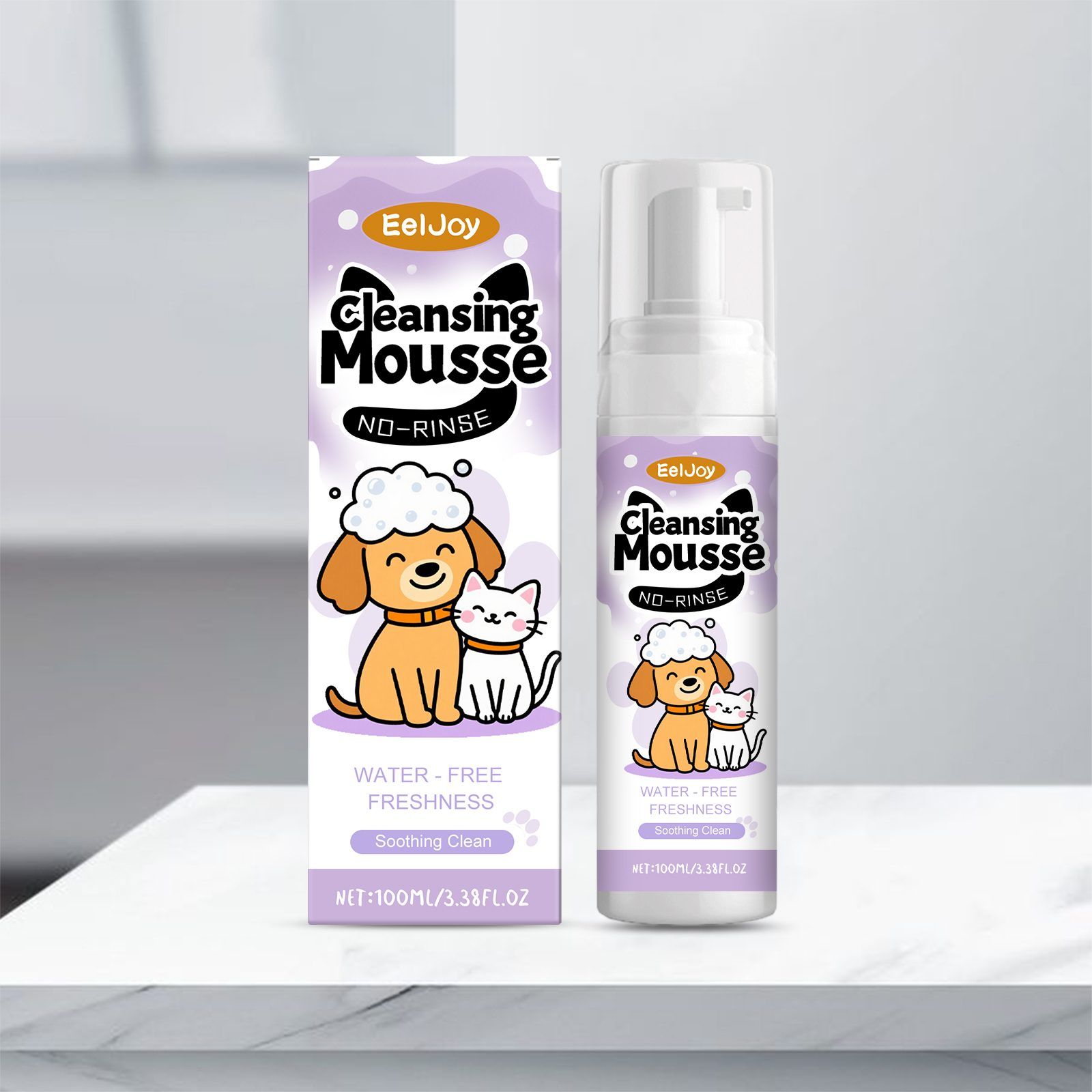 EELJOY No-Rinse Pet Face Cleansing Mousse, 100 ml photo 2