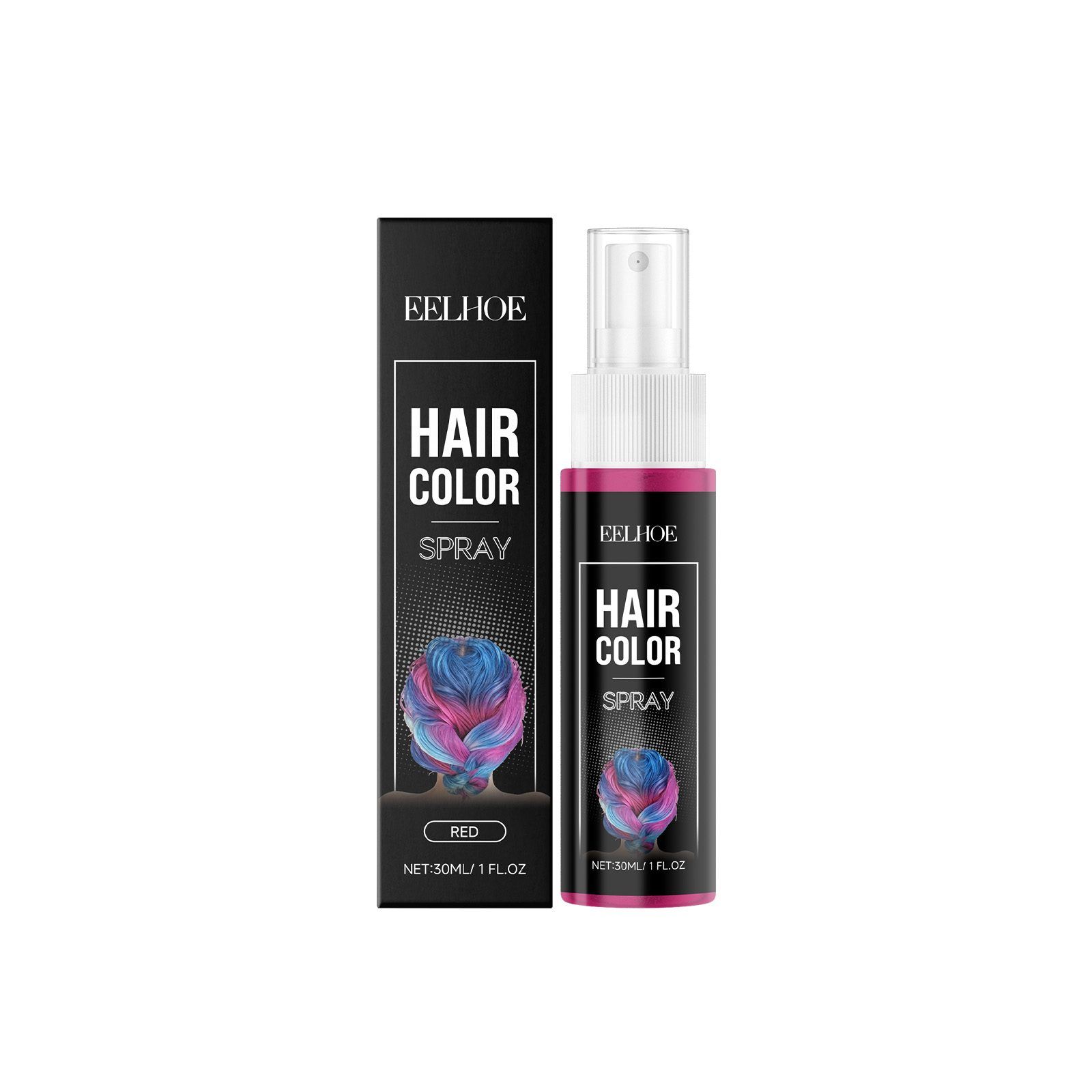 EELHOE Temporary Red Hair Color Spray 30 ml, 30 ml photo 7