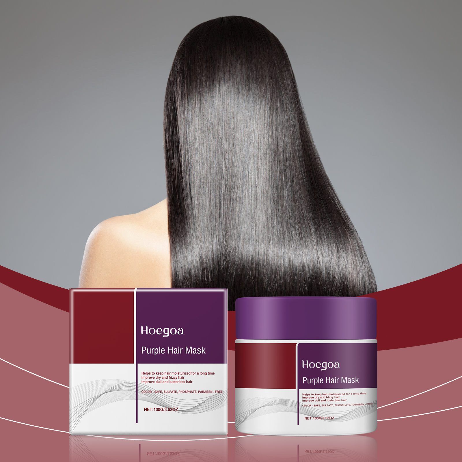 HOEGOA Purple Rinse-Off Hair Mask, 100 g photo 7