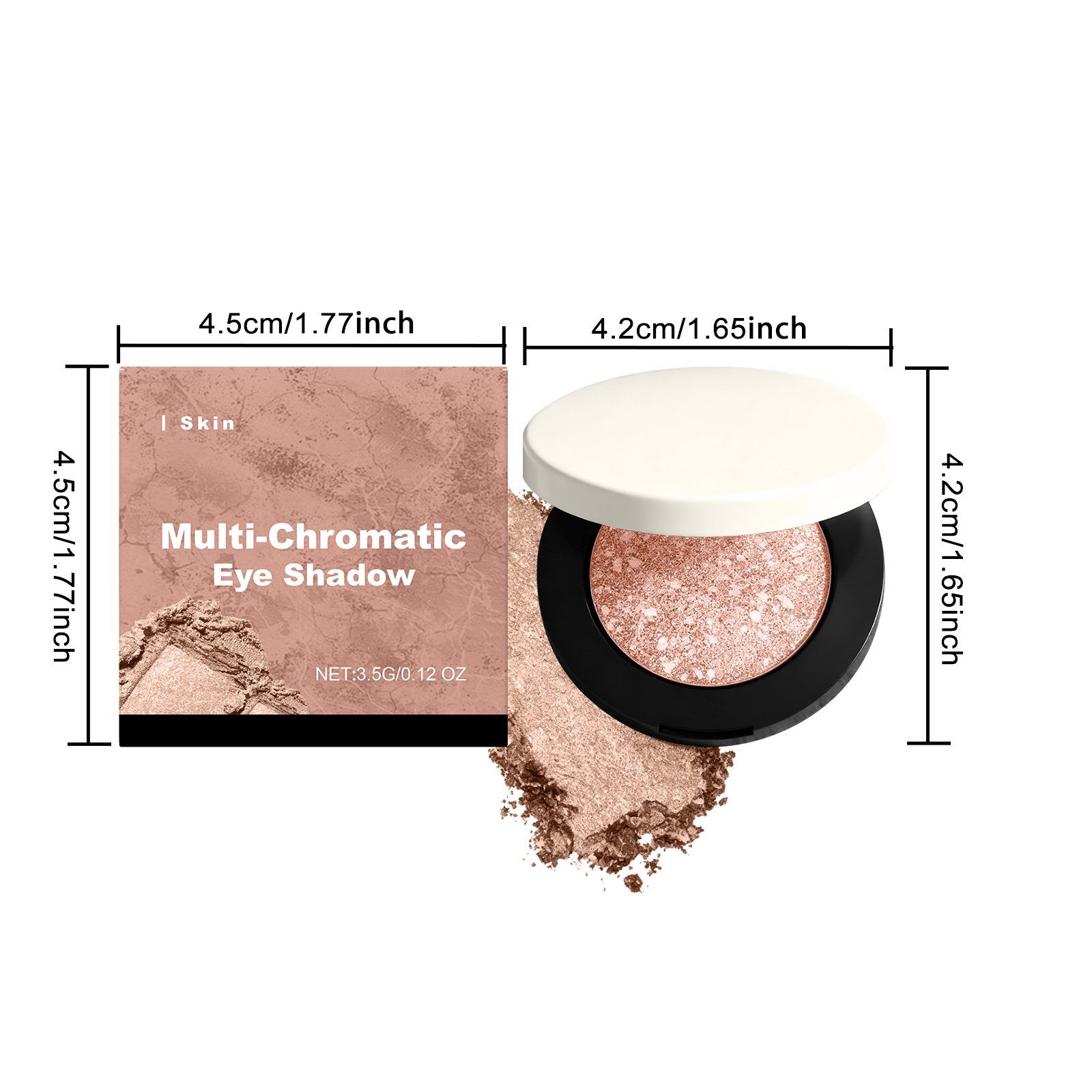 AMZ Shimmer Eye Shadow, Nude, 3.5 g photo 7