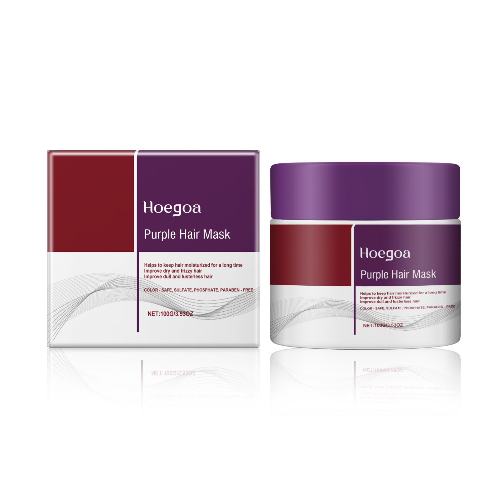 HOEGOA Purple Rinse-Off Hair Mask, 100 g photo 2