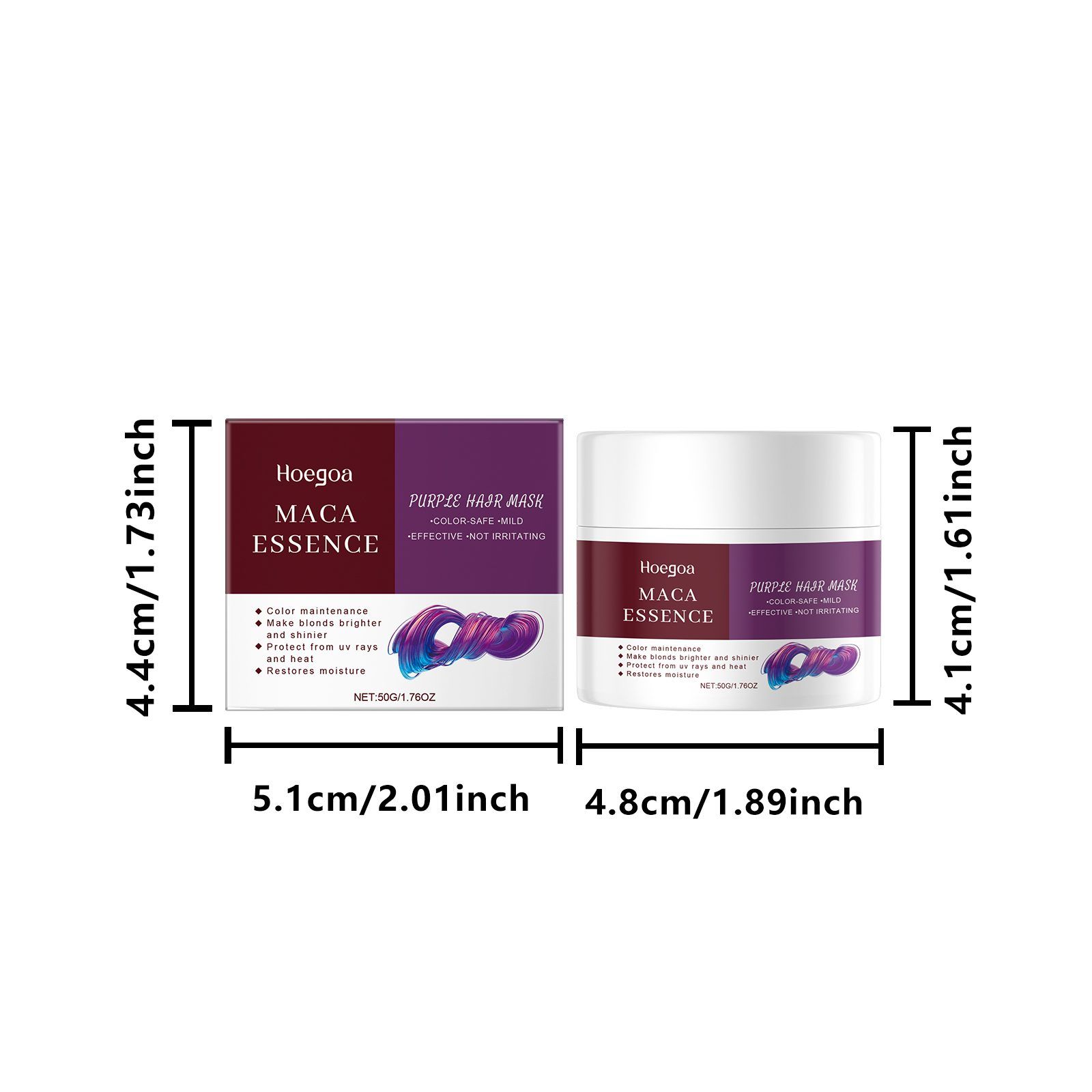HOEGOA Purple Hair Conditioning Mask, 50 g photo 7