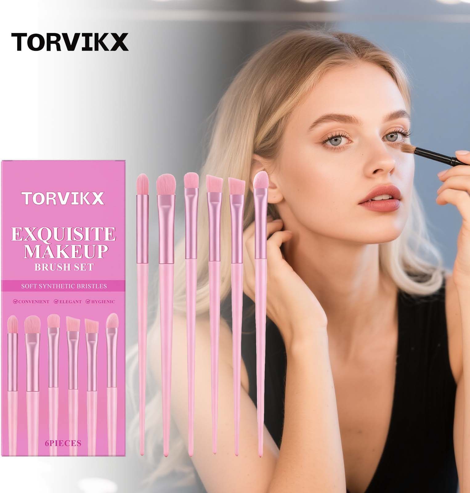 TORVIKX 6-Piece Makeup Brush Set, 6 Pieces photo 3