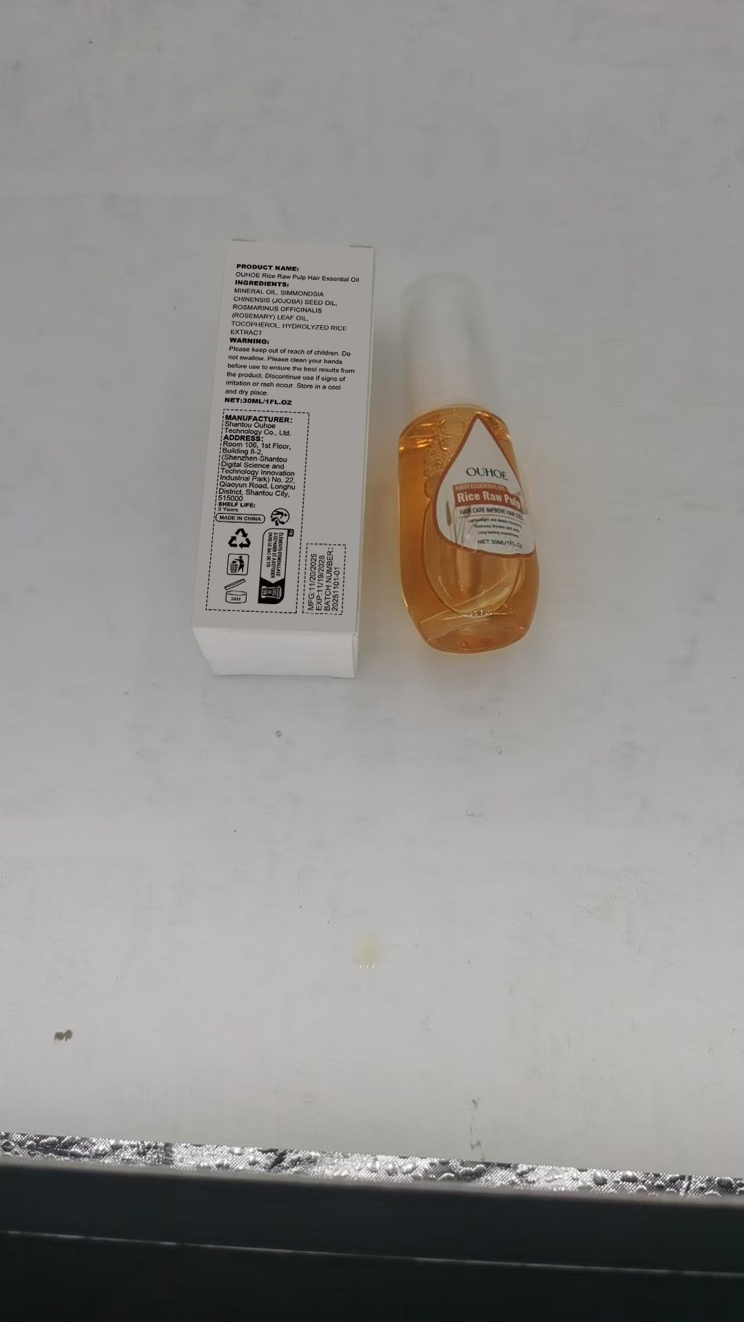 OUHOE Rice Water Hair Oil, 30 ml photo 8