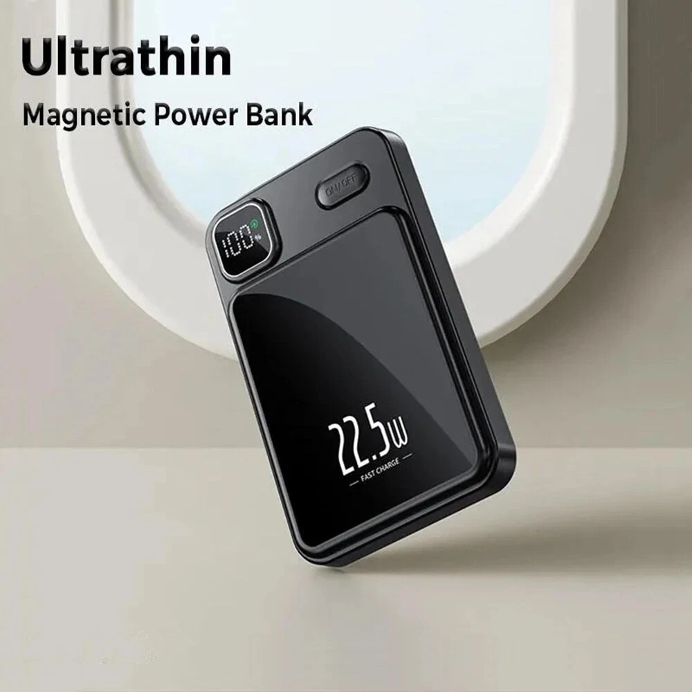9 000000mAh Power Bank Magnetic Battery Pack Wireless Charger For I Phone 16-15-14 photo 6