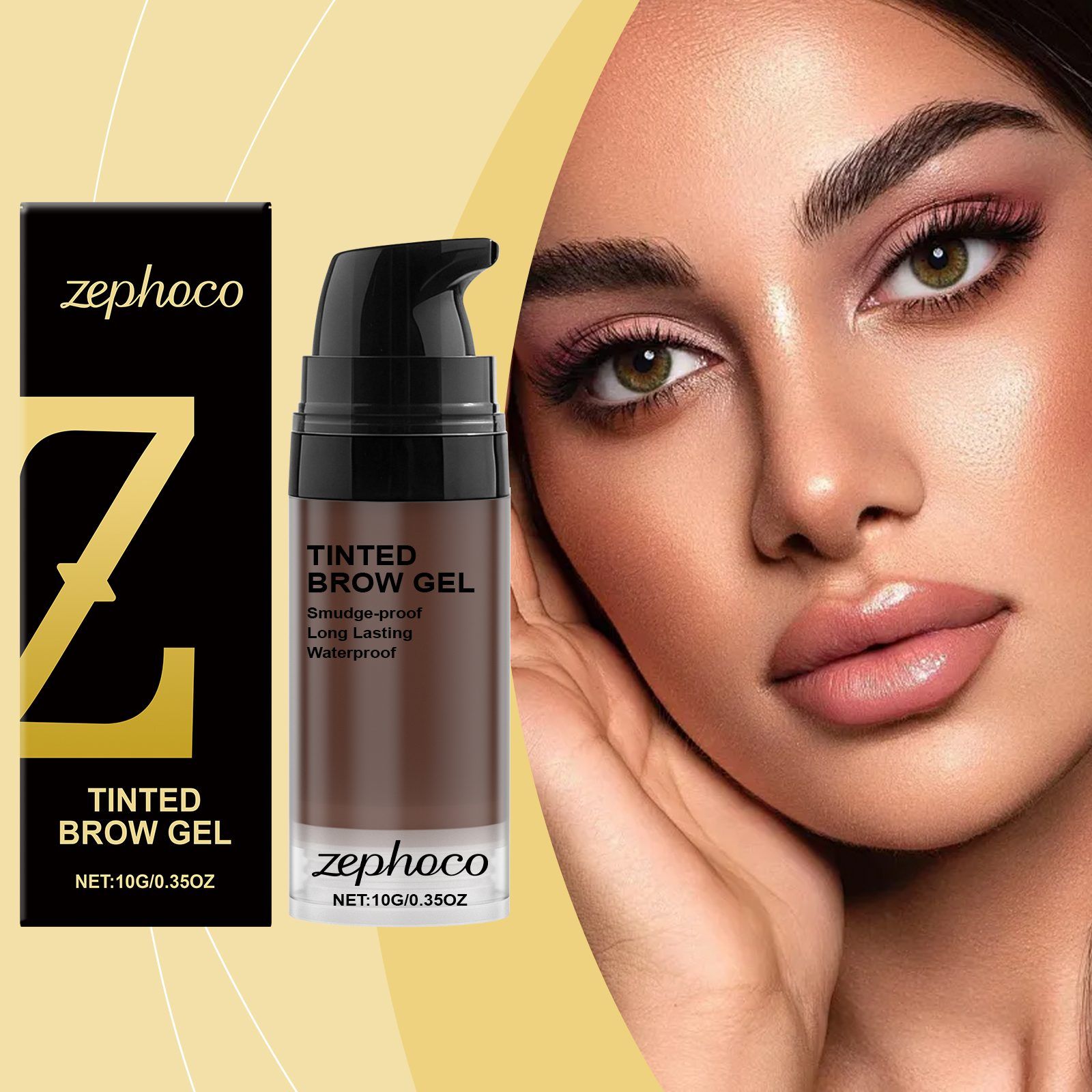 zephoco Long-Wear Brow Tint, Deep Brown, 10 g photo 6