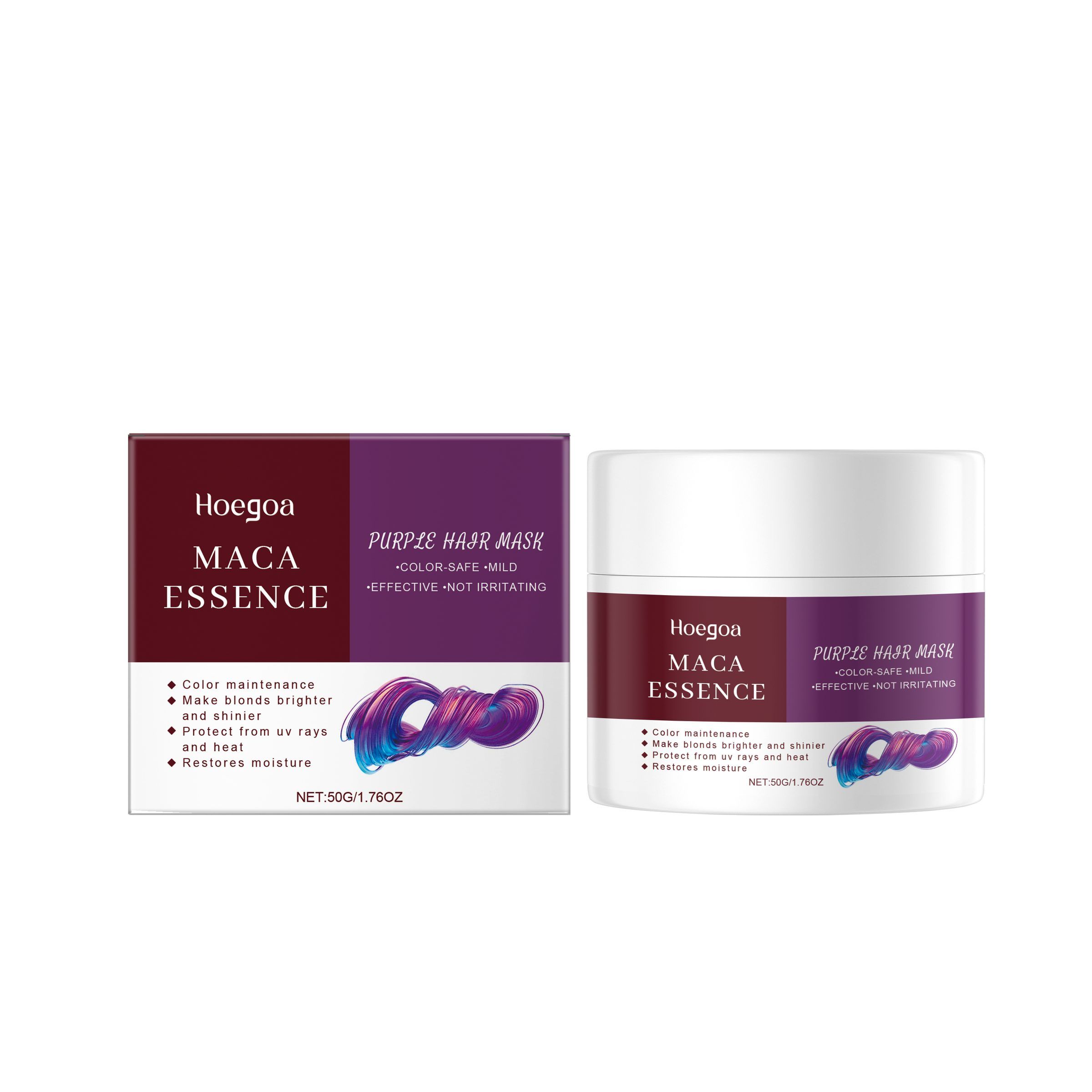 HOEGOA Purple Hair Conditioning Mask, 50 g photo 1