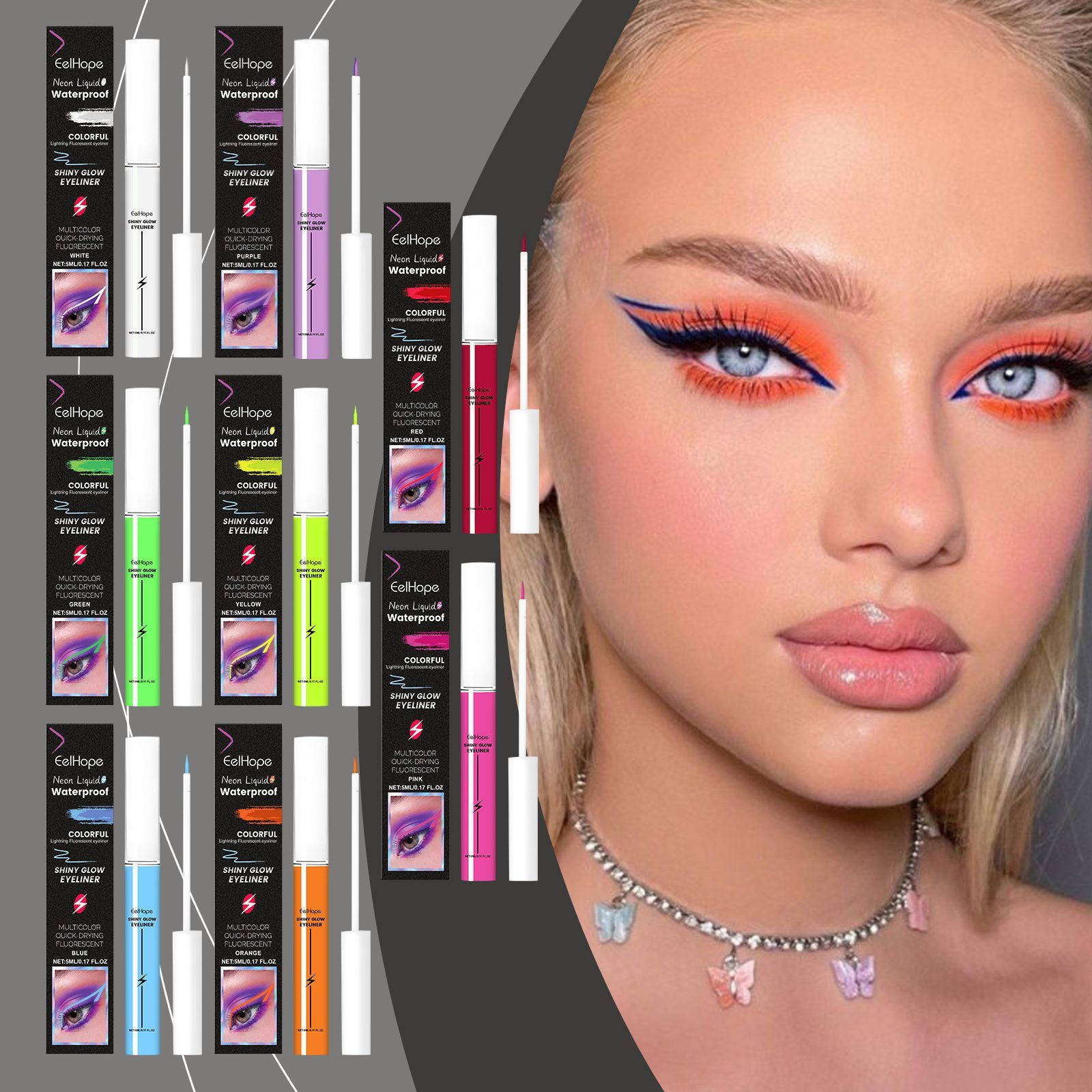 EELHOPE Liquid Eyeliner, Orange, 5 ml photo 7