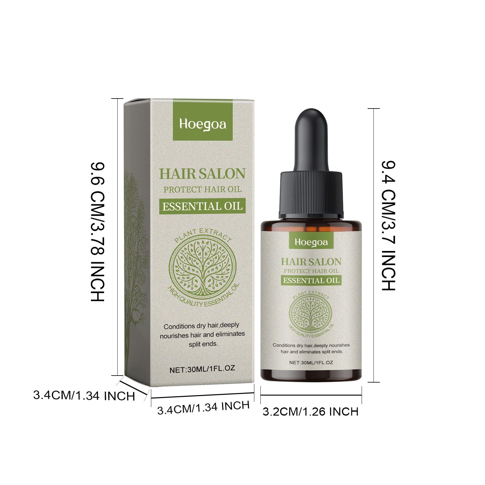 HOEGOA Smoothing Hair Oil, 30 ml photo 7