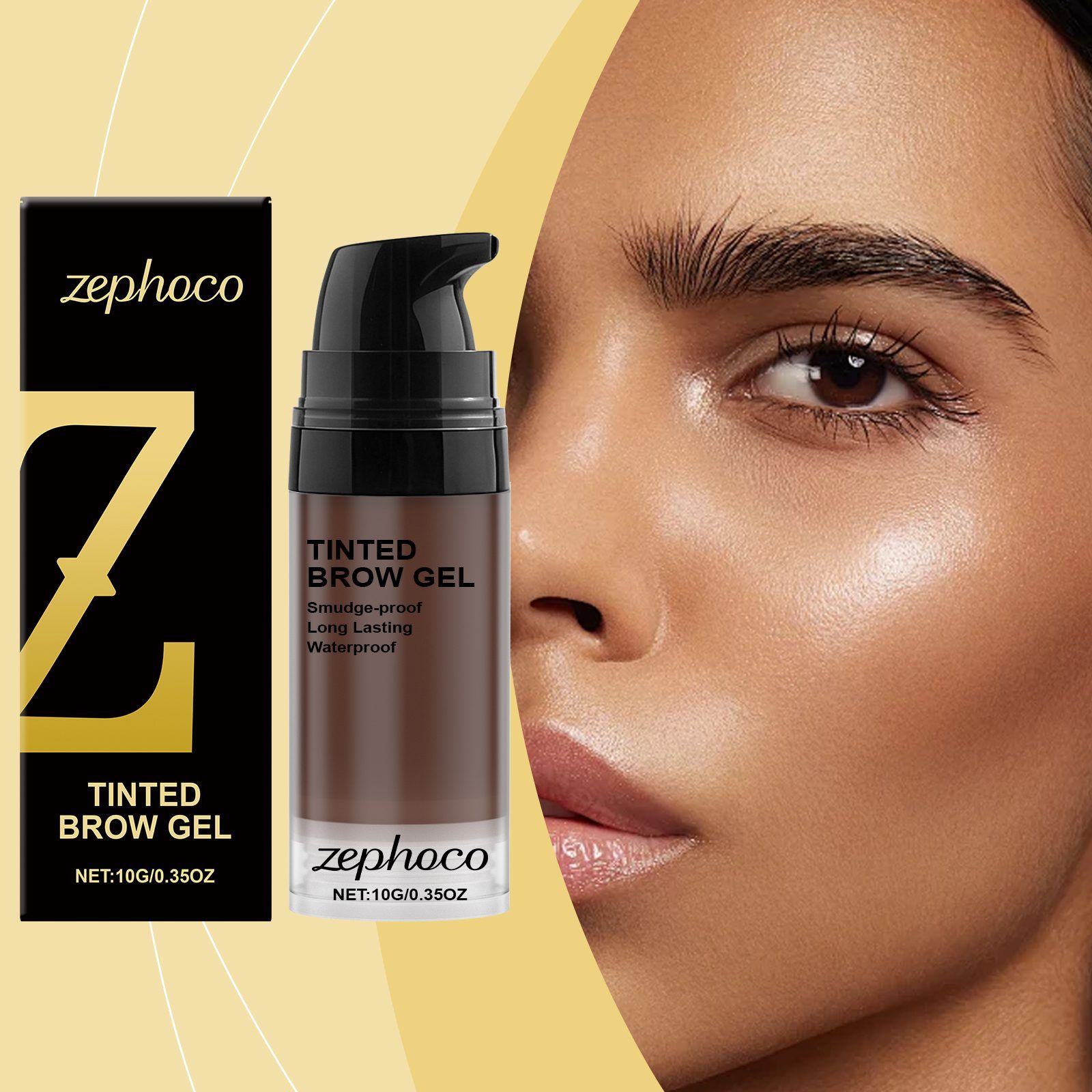 zephoco Long-Wear Brow Tint, Deep Brown, 10 g photo 7