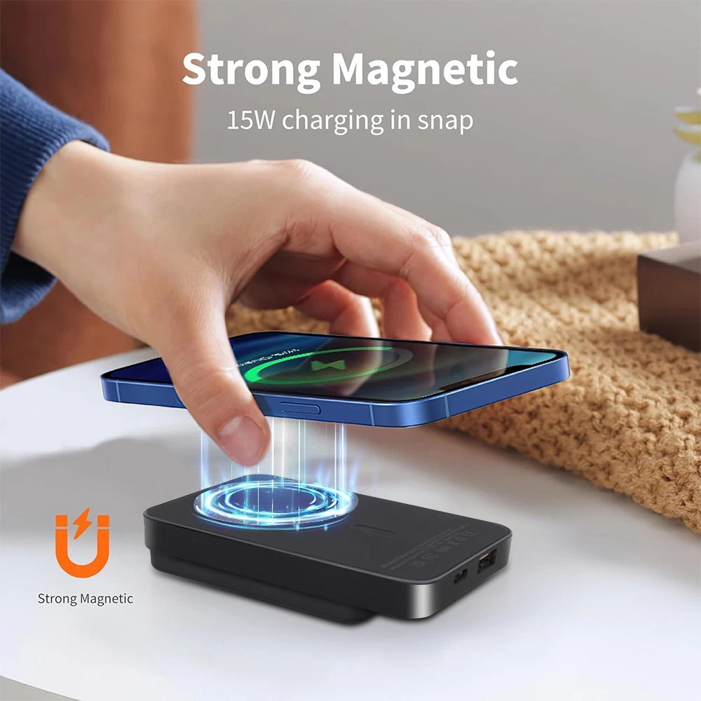 9 000000mAh Power Bank Magnetic Battery Pack Wireless Charger For I Phone 16-15-14 photo 4