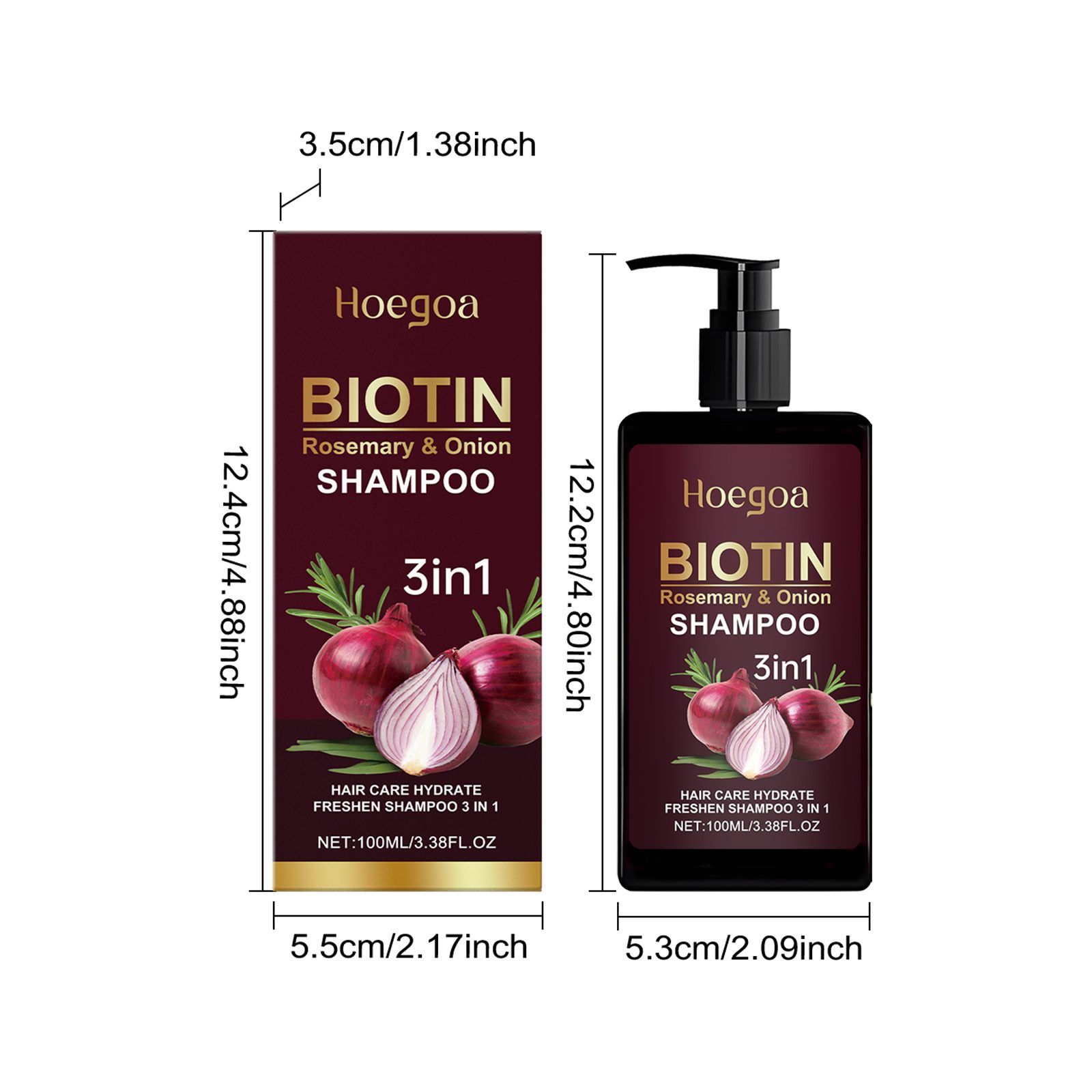 HOEGOA 3-in-1 Hair Shampoo, 100 ml photo 4