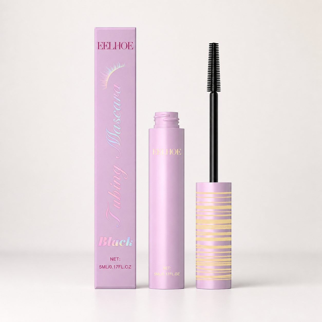 EELHOE Lengthening and Curling Mascara, Black, 5 ml photo 5
