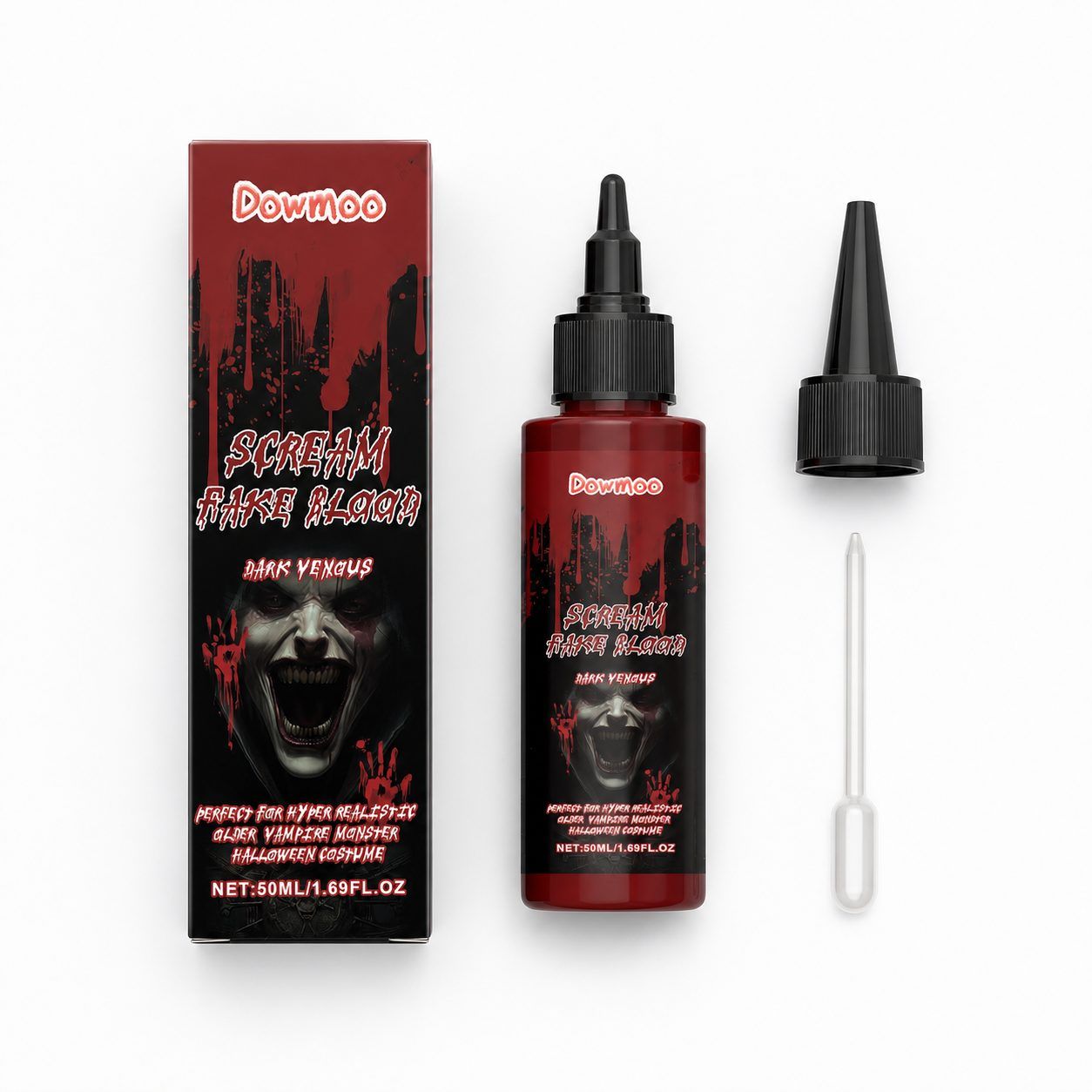 DOWMOO Halloween Fake Blood Drops, 50 ml photo 8