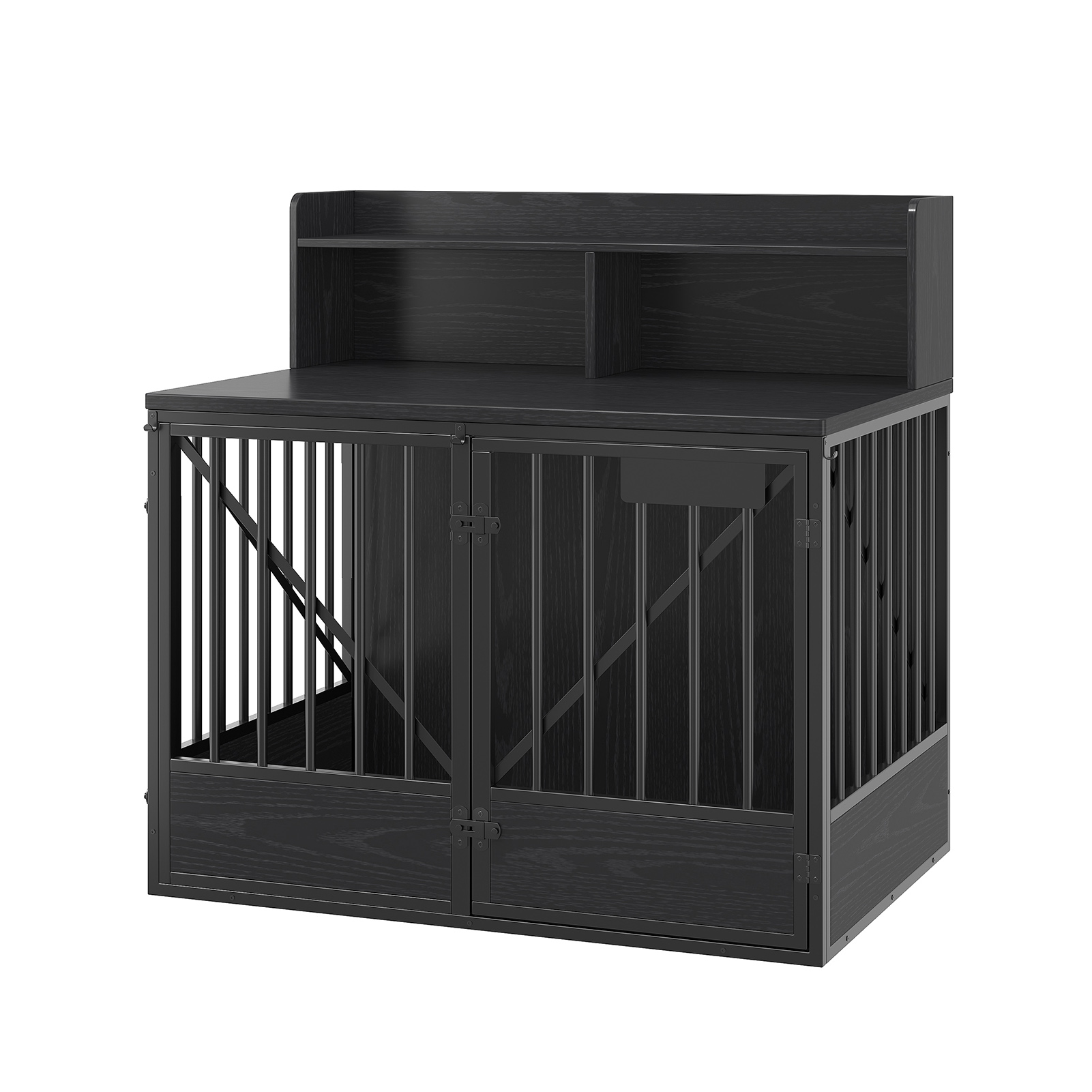 Dog Crate Large Capacity Multifunctional Spacious Top Pet Kennel With 2 Open Storage Compartment photo 1