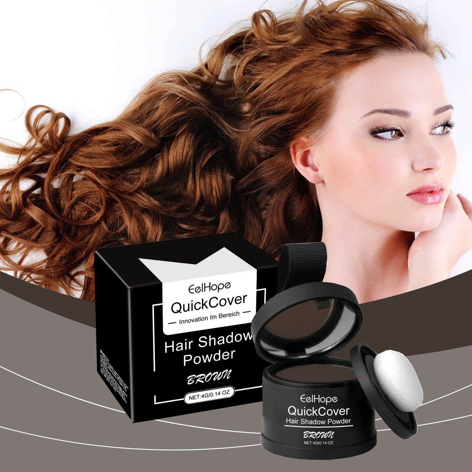 EELHOPE Hairline Coverage Powder, Brown, 4 g photo 8
