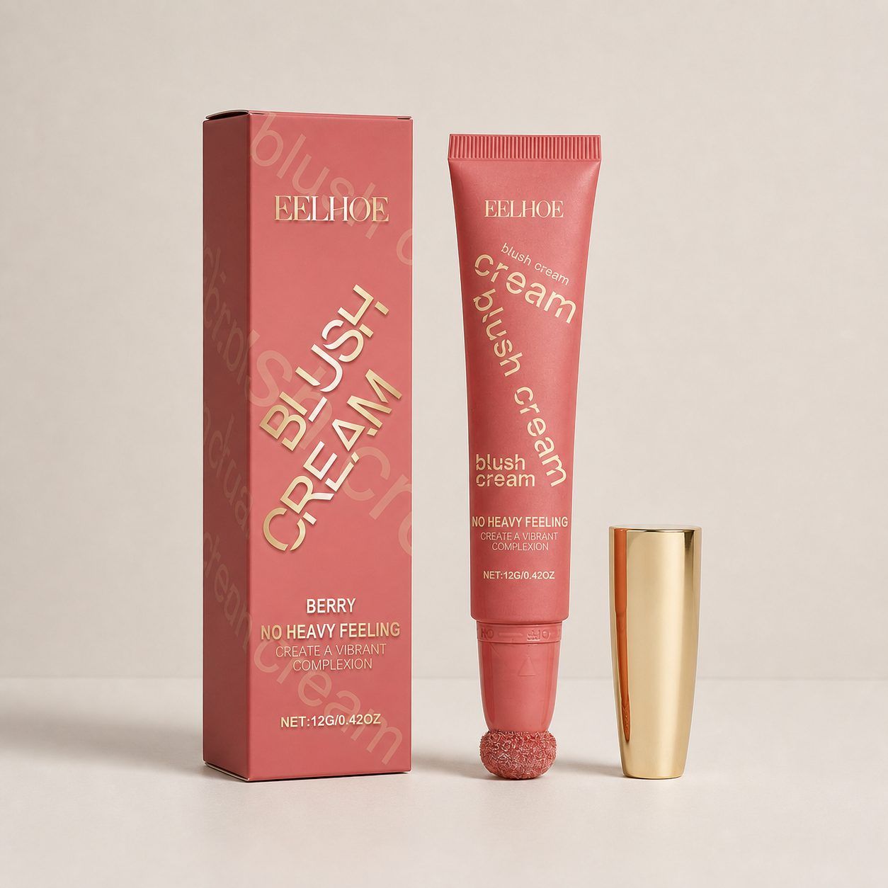 EELHOE Shimmer Blush Cream, Berry, 12 g photo 4