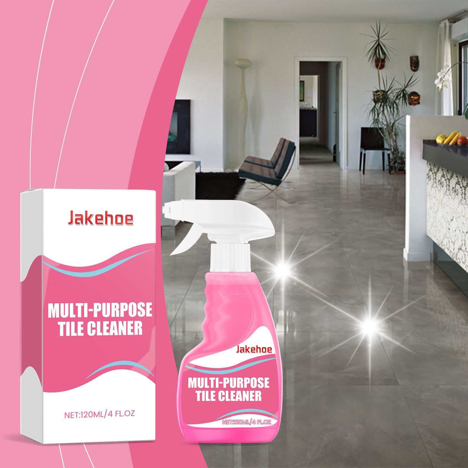 JAKEHOE Tile Surface Cleaner Spray, 120 ml / 1 Bottle photo 8