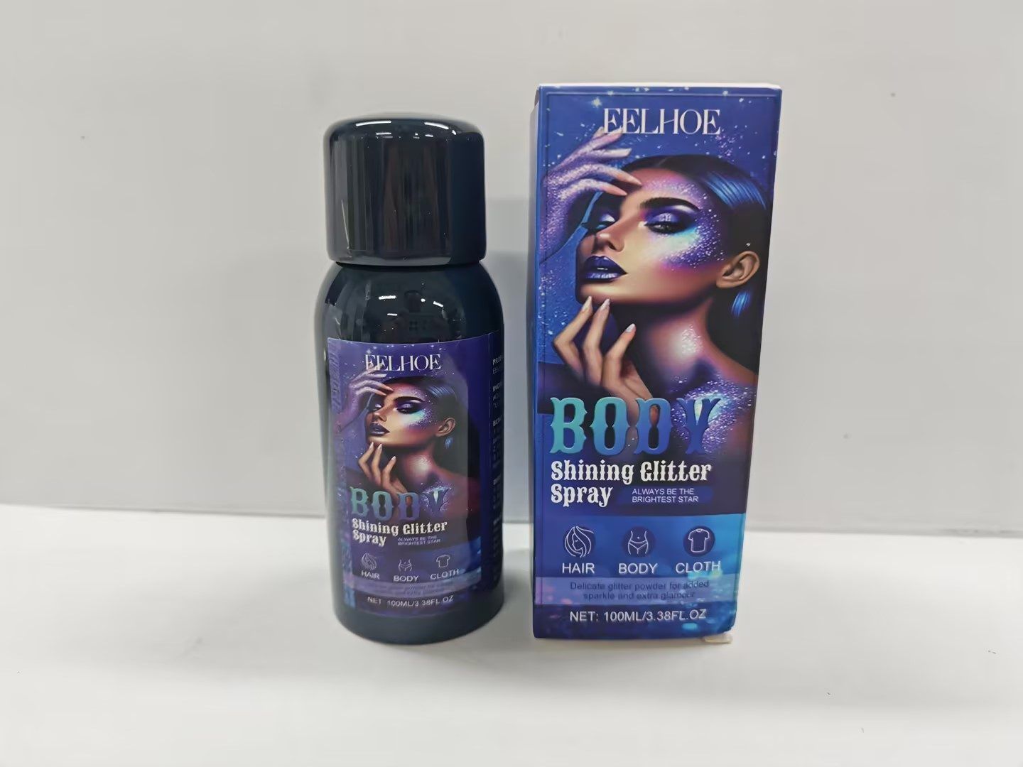 EELHOE Cosmetic Shimmer Spray, 100 ml photo 5