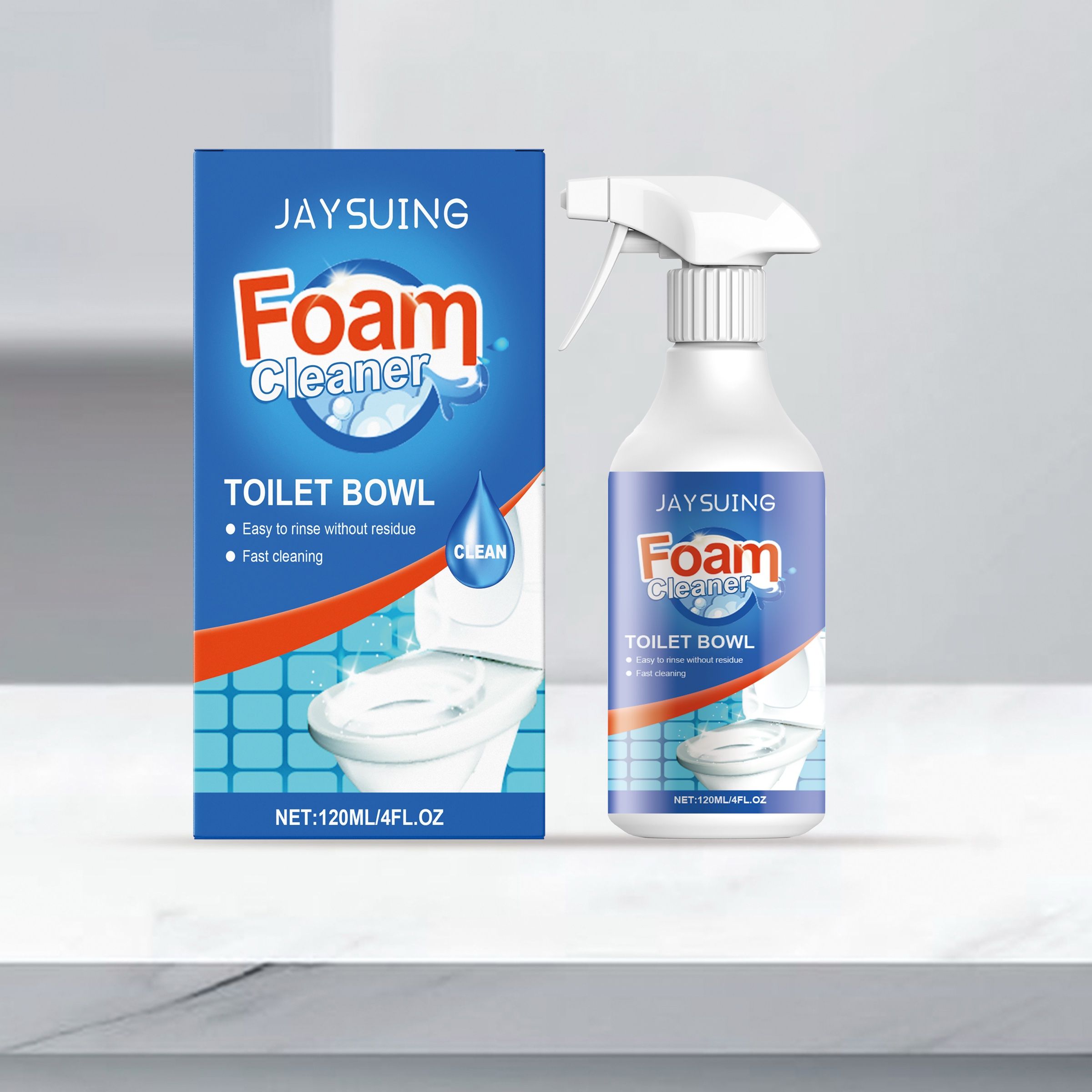 JAYSUING Foaming Toilet Bowl Cleaner Spray, 120 ml / 1 Bottle photo 2