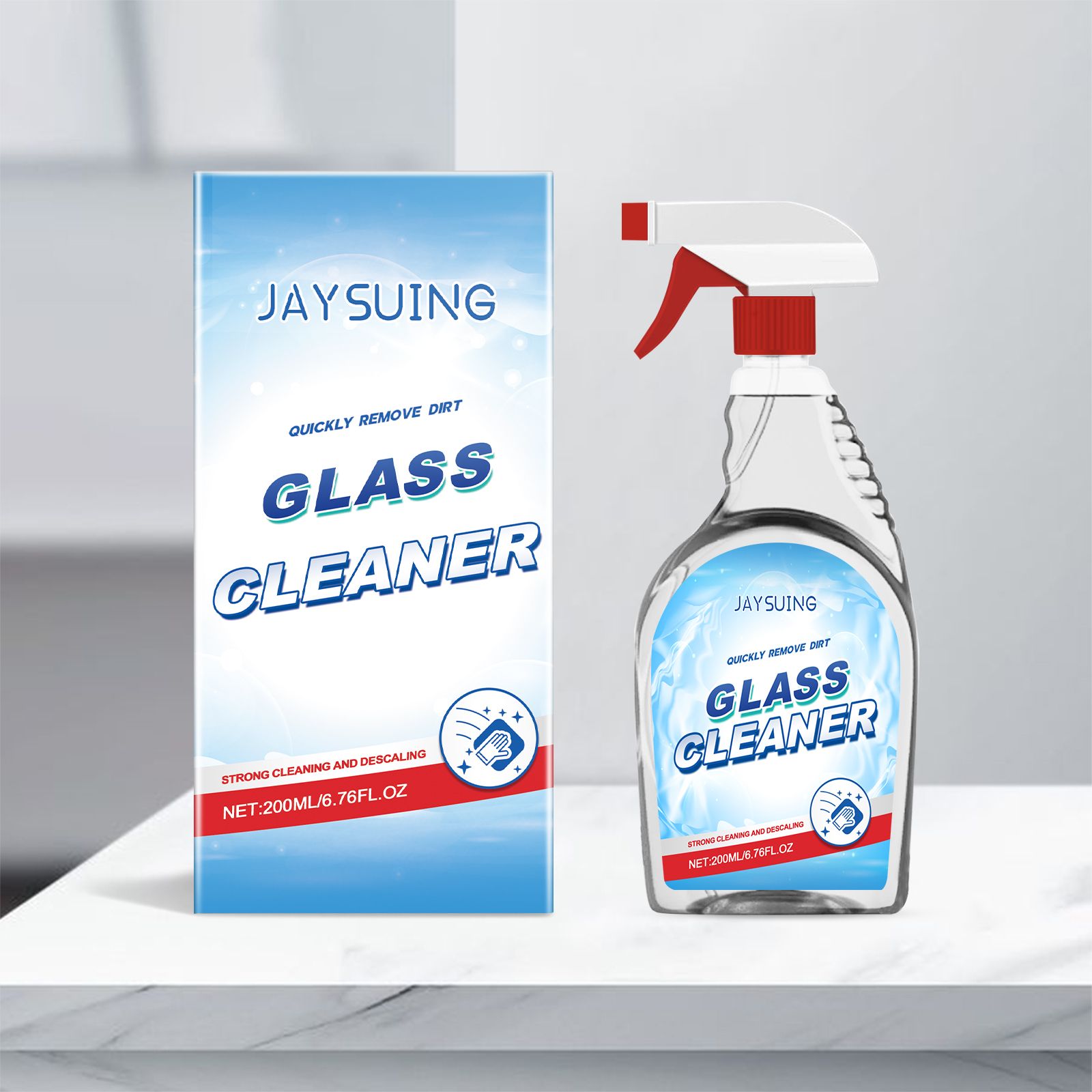 JAYSUING Glass Cleaner Spray, 200 ml / 1 Bottle photo 2