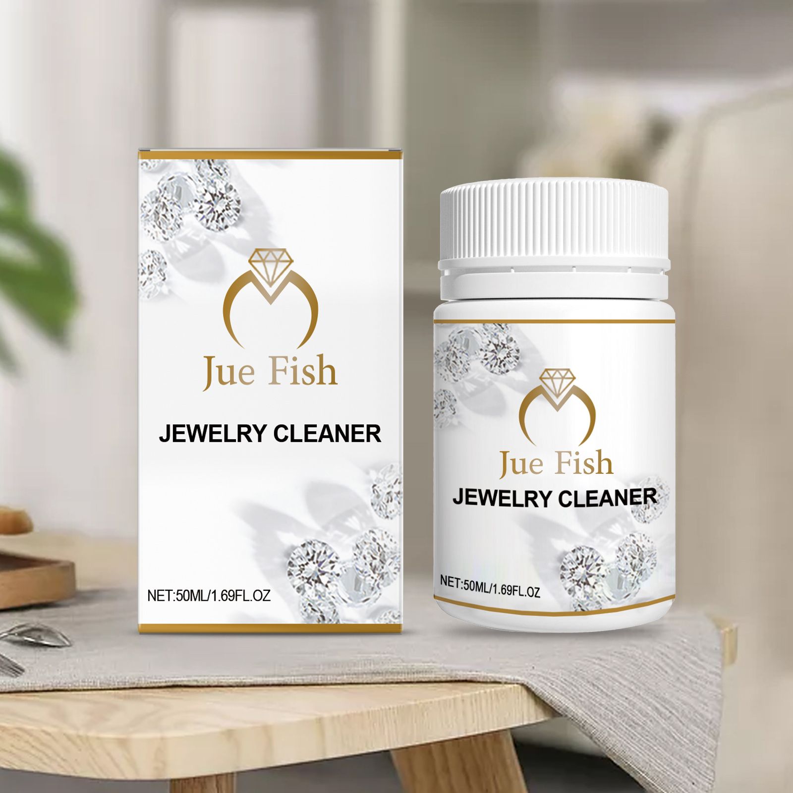 JUE FISH Jewelry Cleaner Liquid, 50 ml / 1 Bottle photo 2
