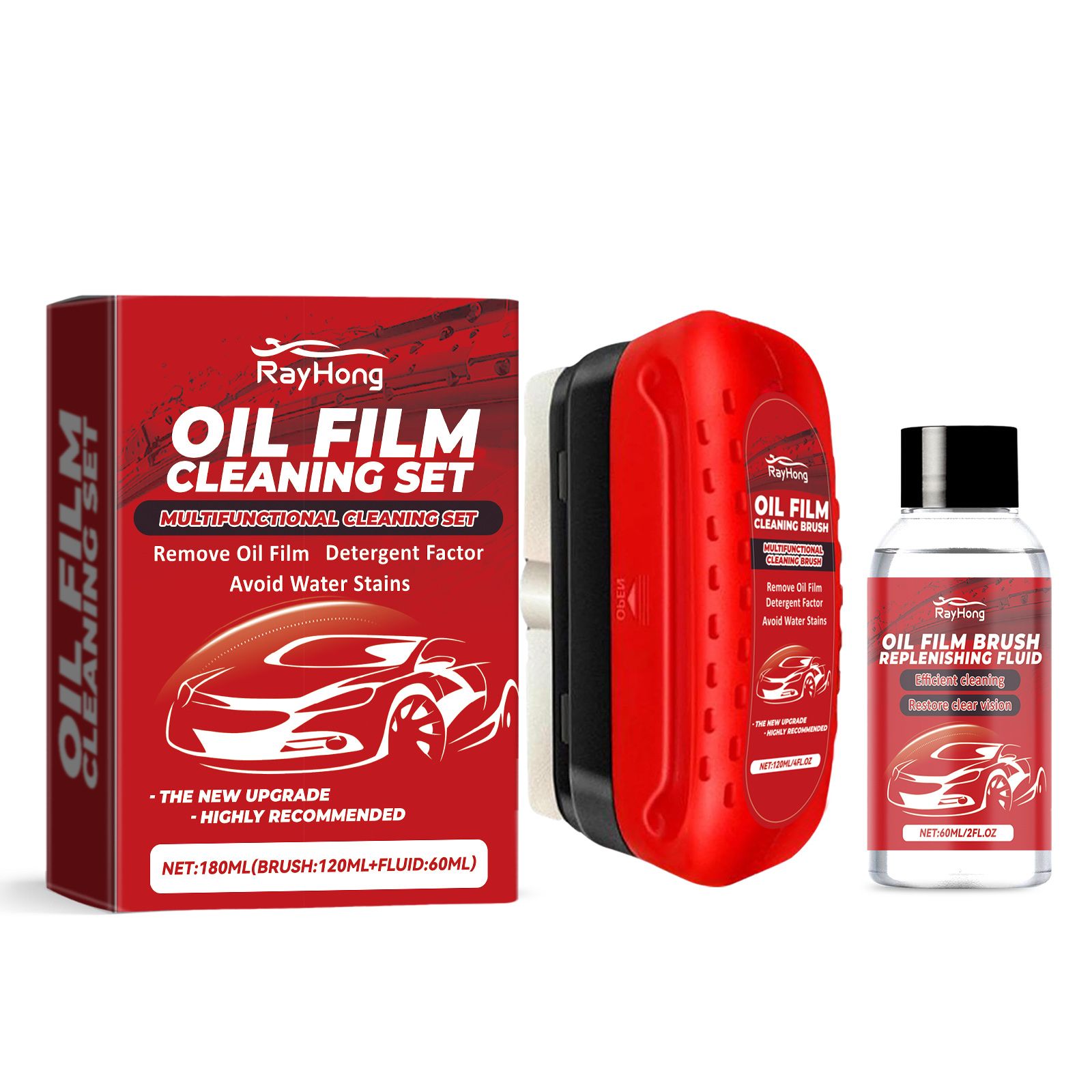 RAYHONG Automotive Windshield Glass Cleaner Kit, 180 ml Kit photo 1