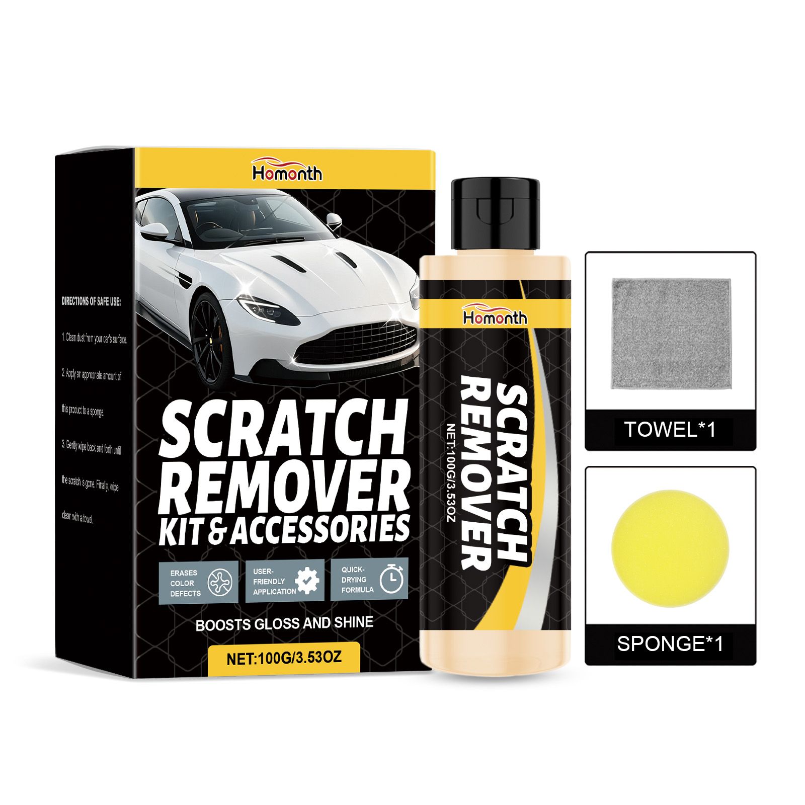 HOMONTH Automotive Paint Scratch Care Kit, 1 Kit photo 1