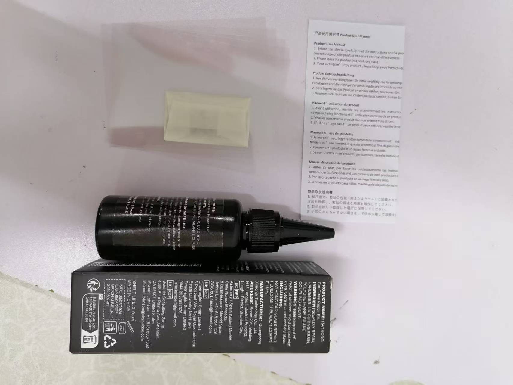 RAYHONG Windshield Repair Kit, 30 ml Kit photo 3