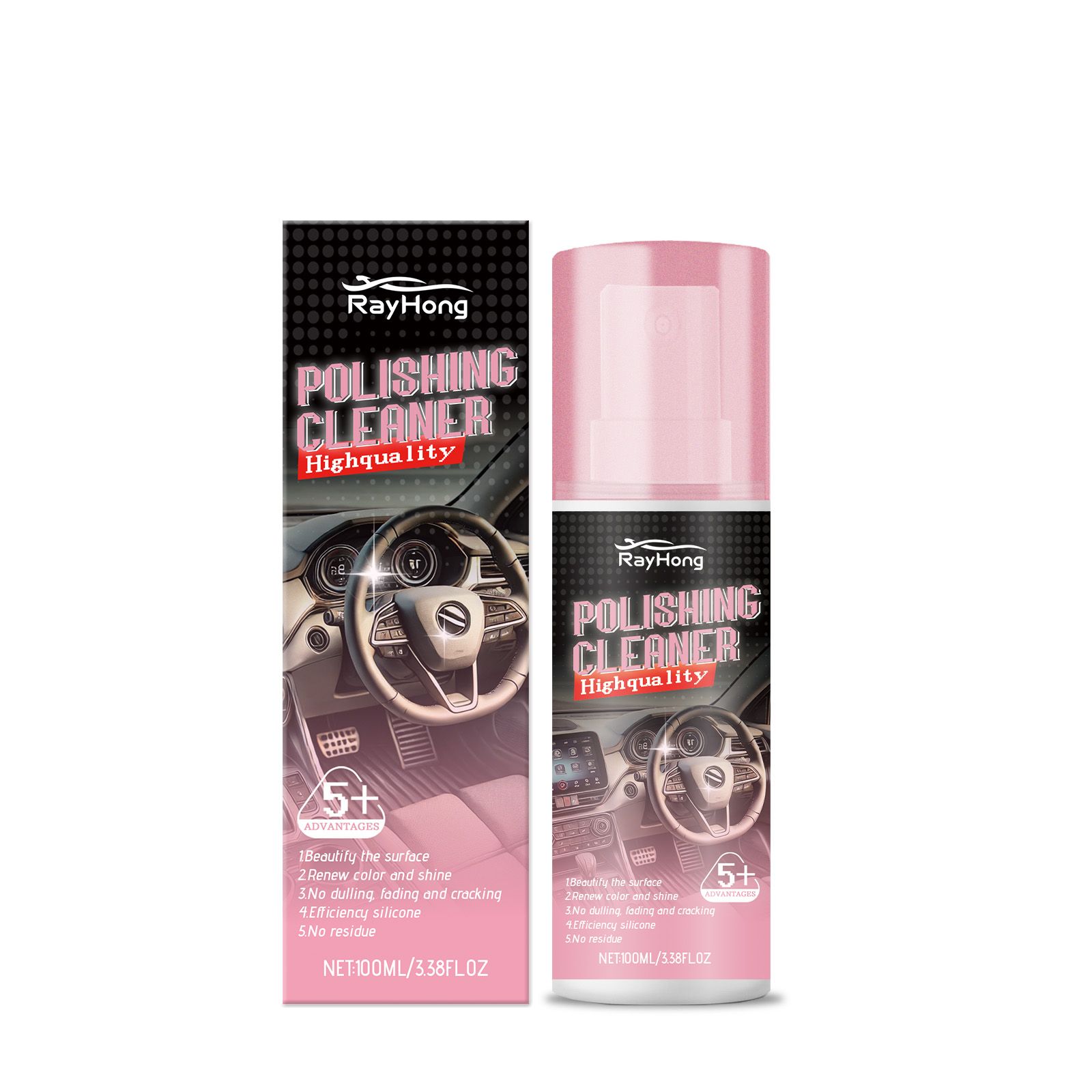 RAYHONG Automotive Interior Polish, 100 ml / 1 Bottle photo 1