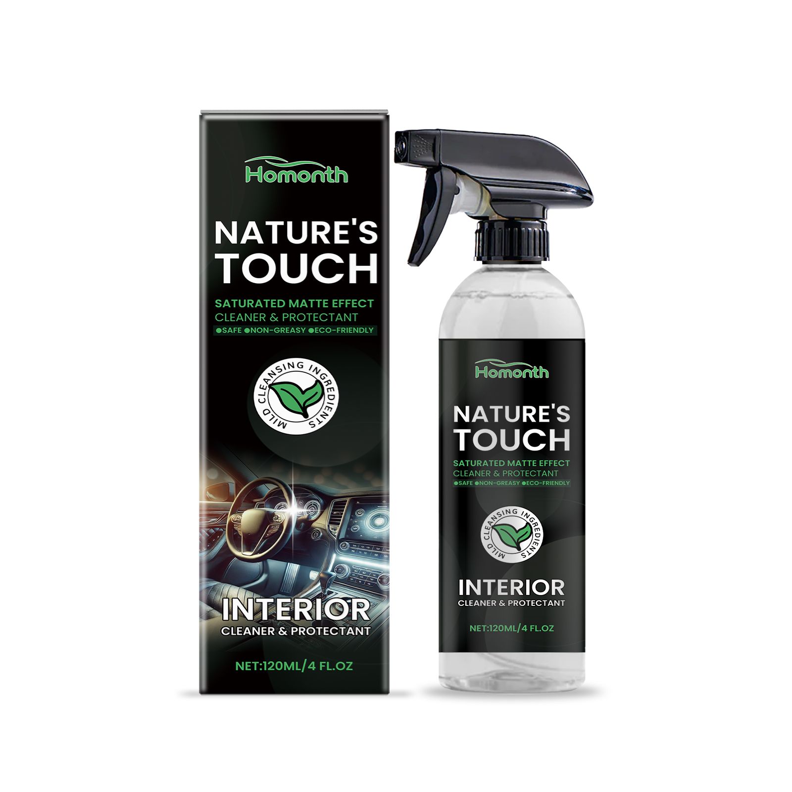 HOMONTH Automotive Interior Cleaner, 120 ml / 1 Bottle photo 1