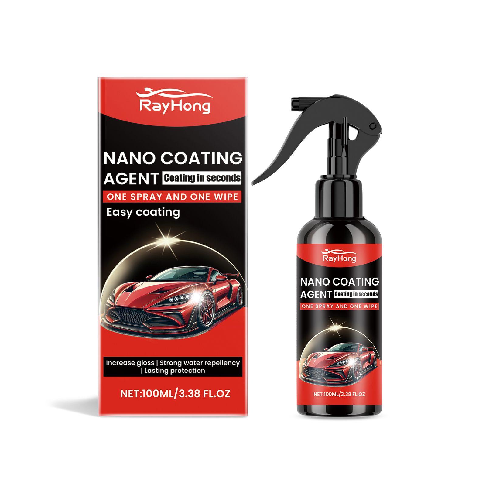 RAYHONG Automotive Ceramic Coating Liquid, 100 ml / 1 Bottle photo 1