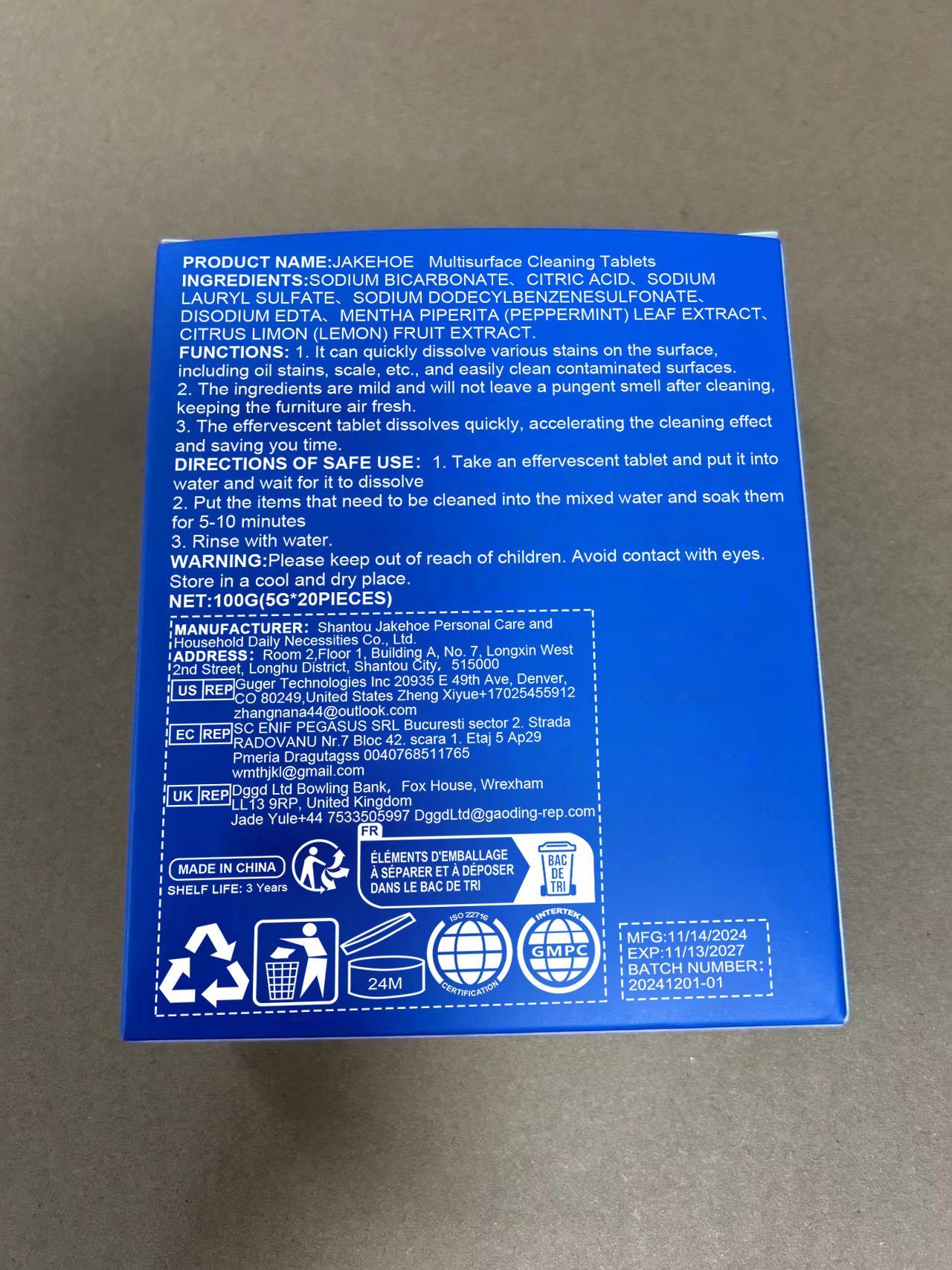 JAKEHOE Multi-Surface Cleaning Tablets, 100 g photo 3