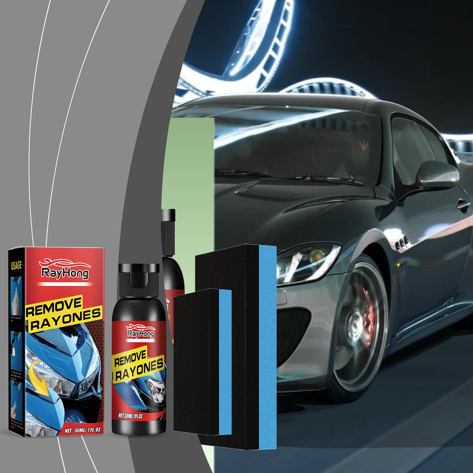 Scratch Repair Agent, Paint Swirl Polish Restoration Care photo 3