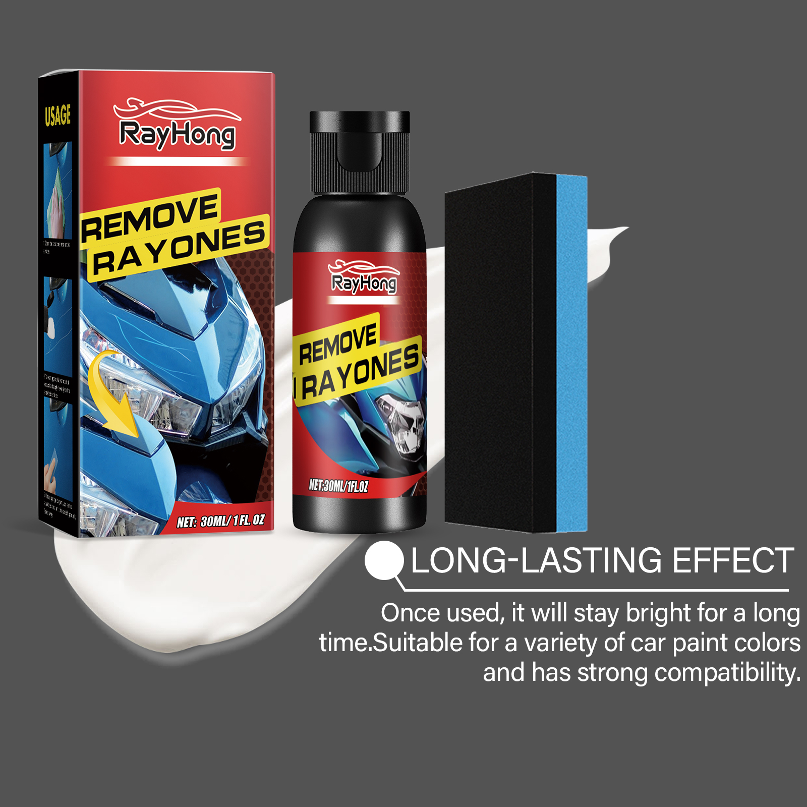 Scratch Repair Agent, Paint Swirl Polish Restoration Care photo 4