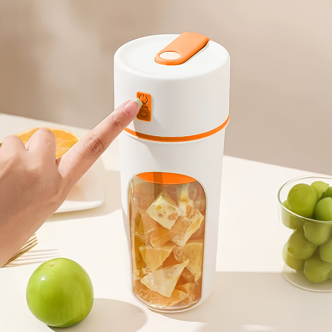 Portable USB Rechargeable Blender Bottle - Food Grade Personal Juicer With Stainless Steel Blades, One-Click Operation photo 1