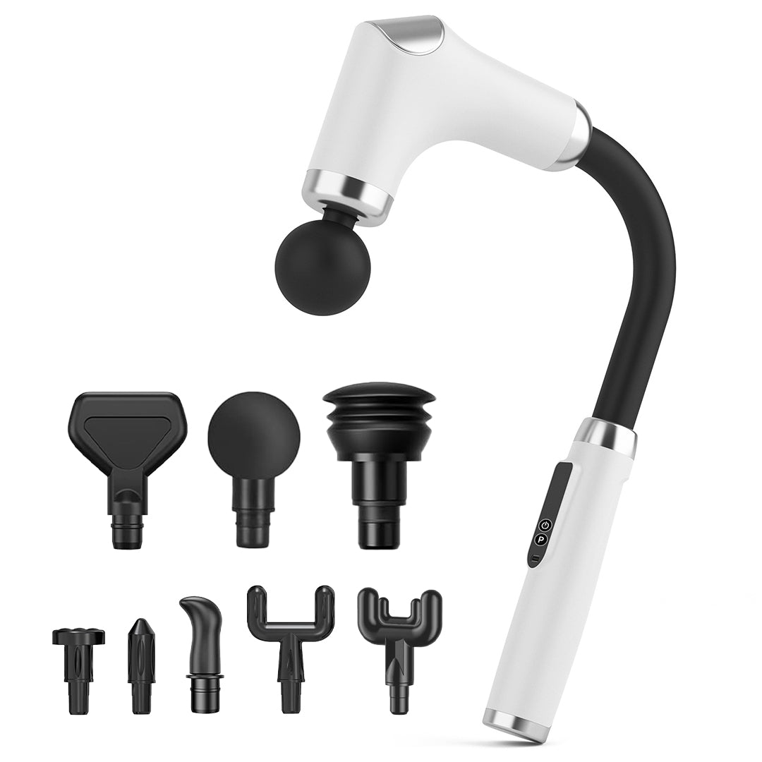 Cordless Massage Gun - 8 Heads, 3 Modes, Long Handle Ergonomic Design, Ultra Quiet Operation photo 3