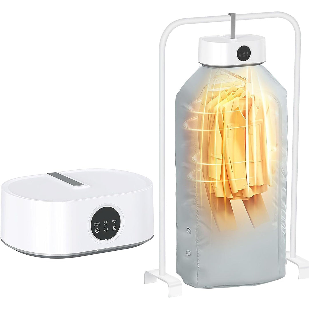 Fast Drying - Portable Foldable Electric Clothes Dryer - Remote Control, Large Capacity photo 1