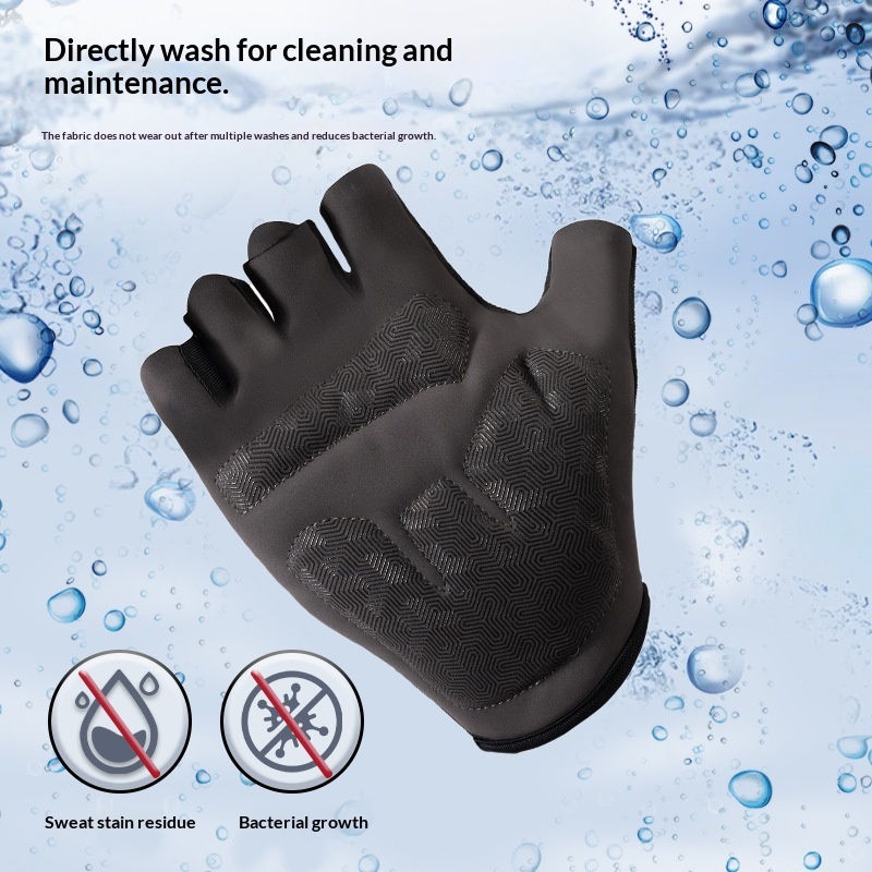 Half-Finger Gloves For Men And Women, Summer Thin Breathable Non-Slip Wear-Resistant Shock-Absorbing For Cycling, Outdoor Fitness, Sports, Anti-Callus Cycling photo 2