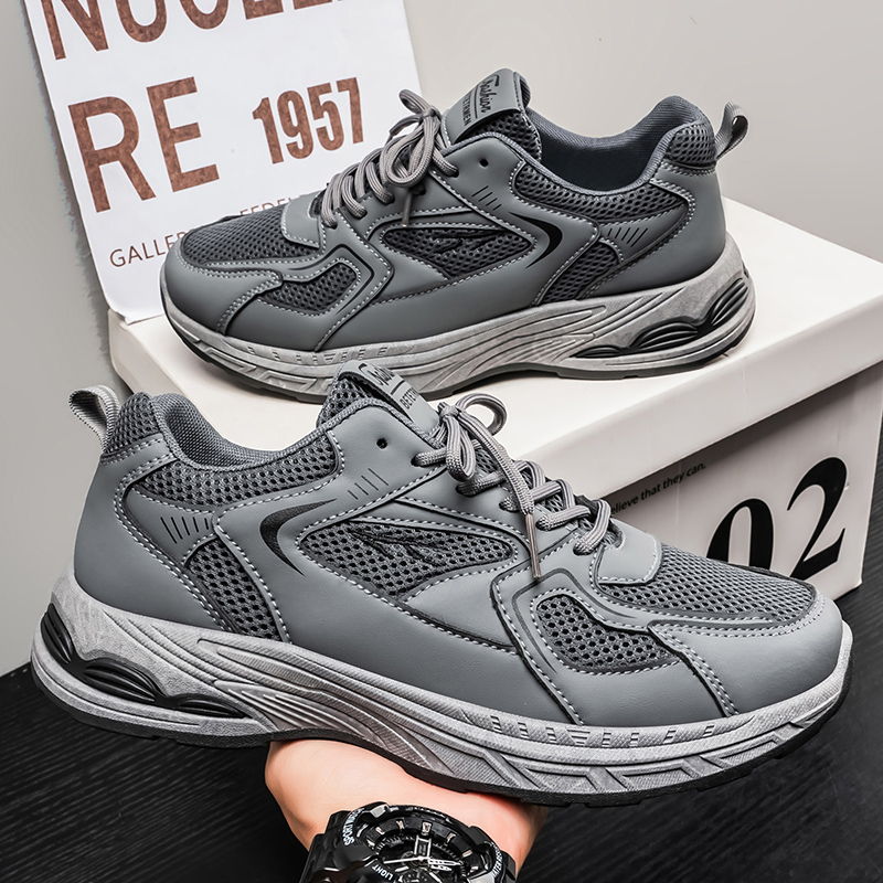 2026 Summer New Arrival Men's Shoes, Breathable Mesh, Trendy & Versatile, Thick Sole Casual Athletic Dad Shoes photo 4