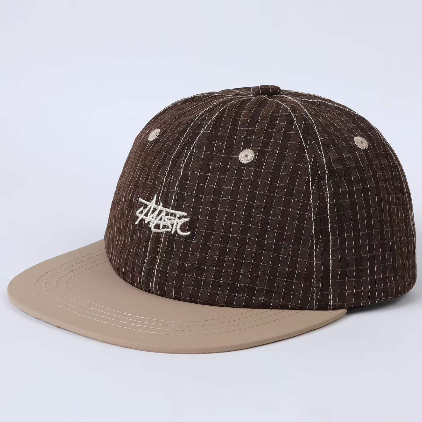 Plaid Multi-color Embroidered Letter Baseball Cap Suitable For Short Trips, Sun Protection During School Commutes photo 4