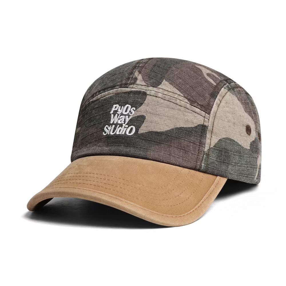 Cross-border Fashion Retro Washed Patchwork Letter Baseball Cap, Ideal For Daily Casual Wear And Versatile Styling, With A Curved Brim And Earflap photo 3