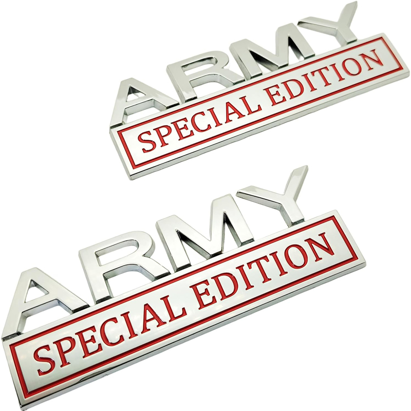 2pack Army Special Edition Emblems, Army Car Emblem 3D Badge Decal Car Truck SUV,Refrigerator Sticker,Window Display Stickers photo 3