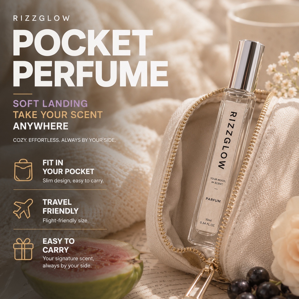 RG Pocket Perfume - Soft Landing10ml Unisex Travel Spray, photo 5