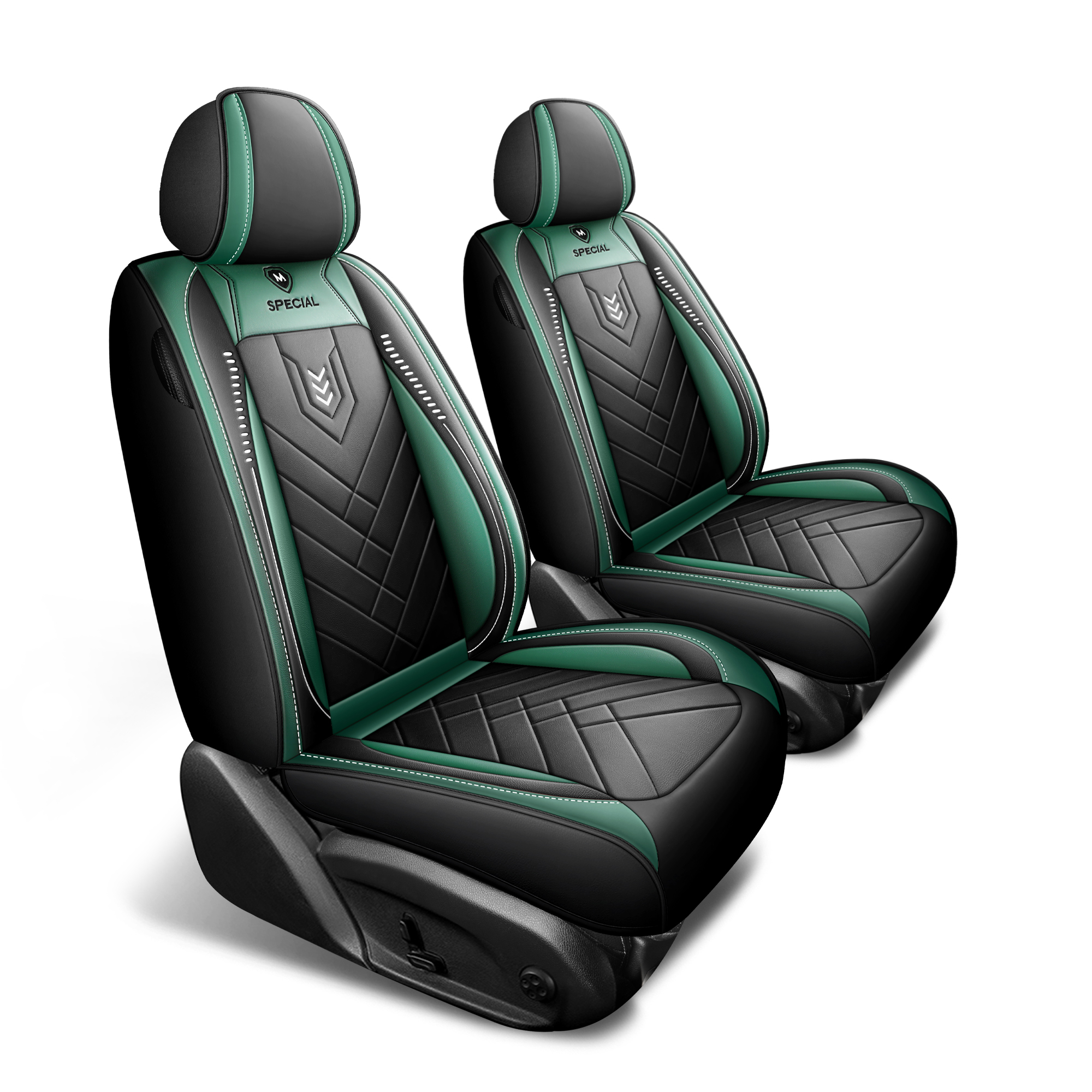 Sport Rocket Design Racing Car Seat Covers Red Black PU Leather Full 5-Seat Set Breathable Wearproof Universal Automotive Seat Cushion Protectors photo 3
