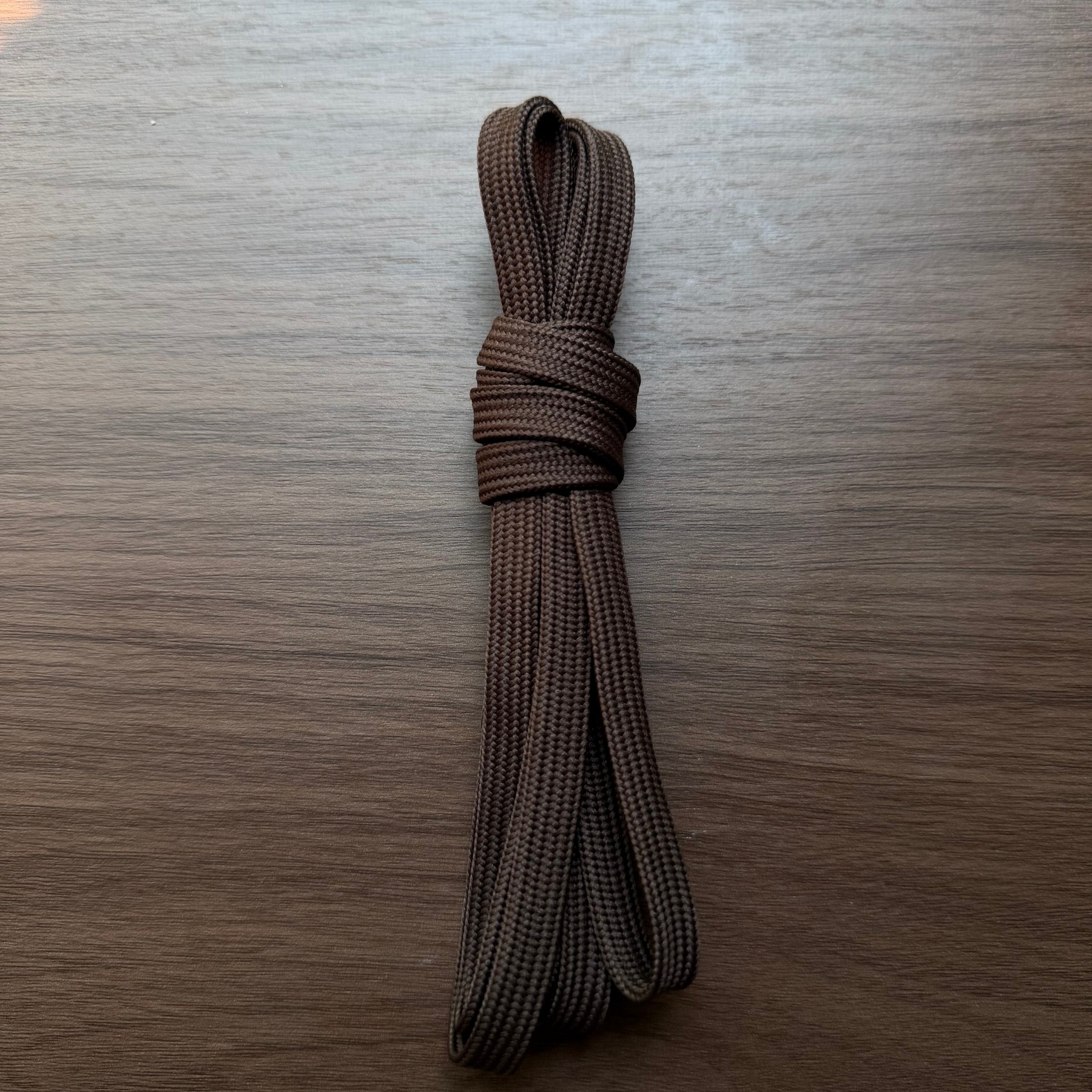 Flat Solid-Color Nylon Ribbon Shoelaces photo 4