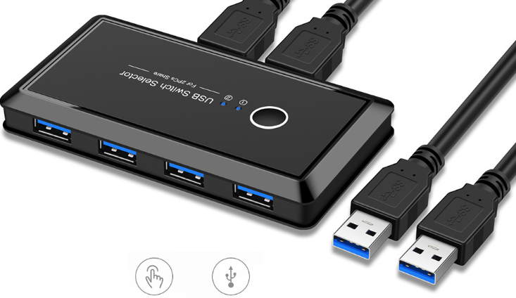 Usb multi-interface two-in four-out splitter photo 3
